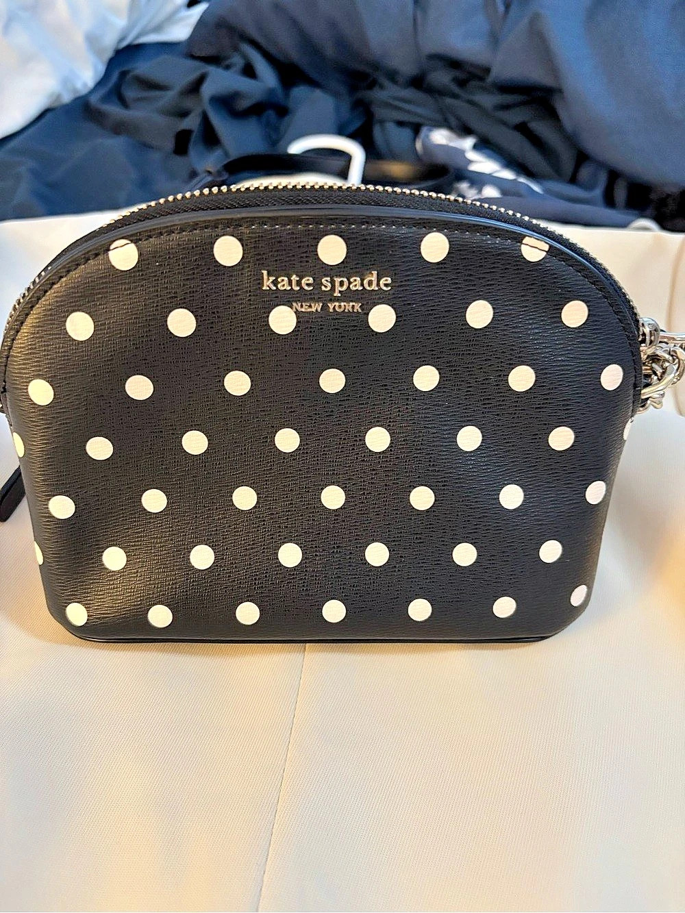 kate spade Polka Dot Crossbody in Black & White Like New